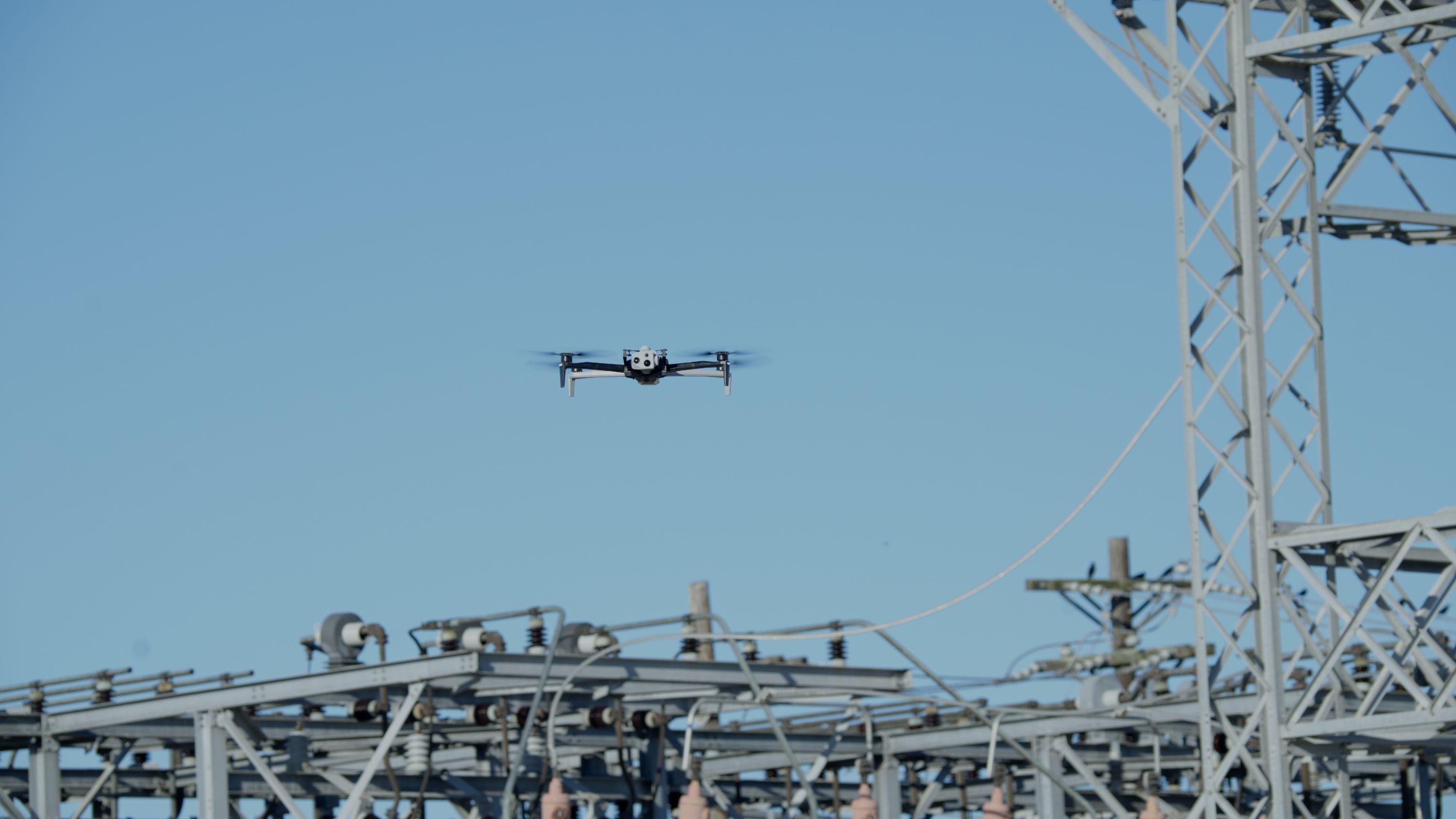 Skydio X10 inspecting substation in Corpus Christi