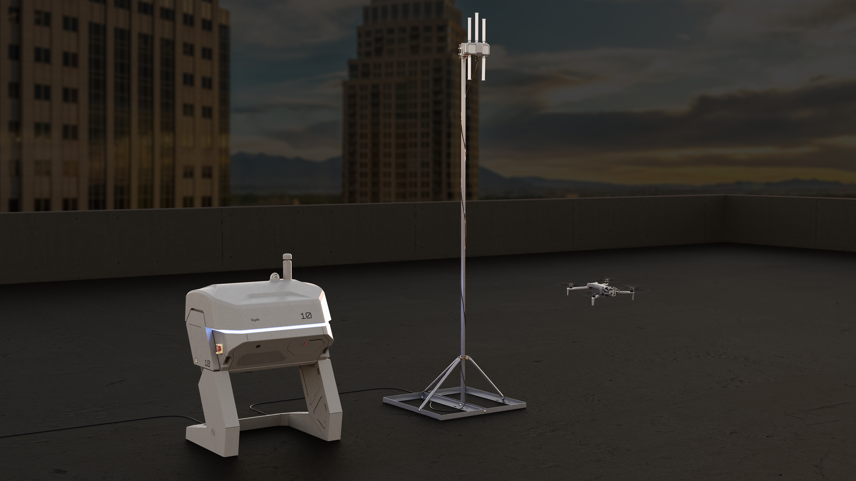 Skydio external radio extends network connectivity 