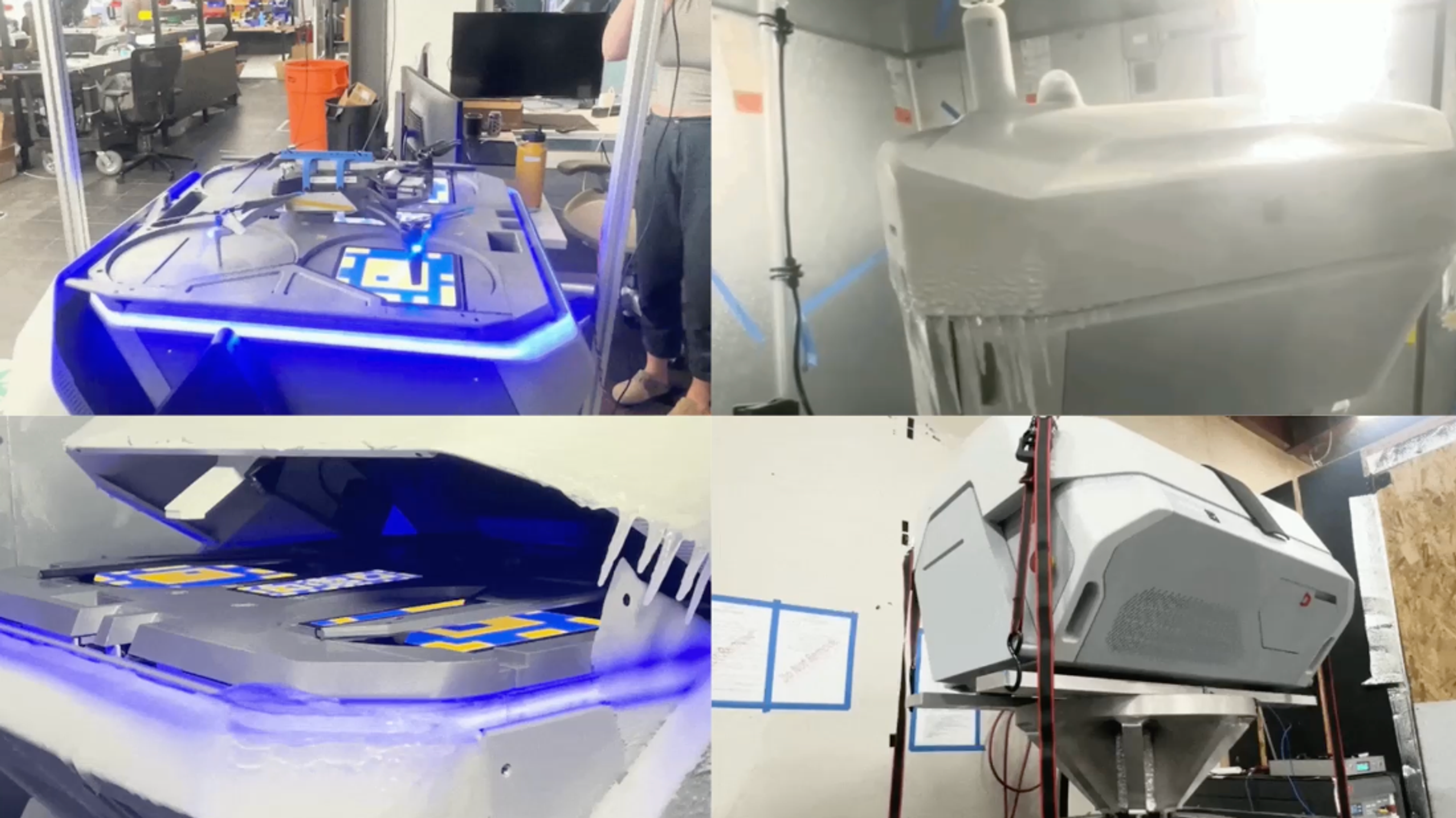set of 4 images of Skydio Dock for X10
