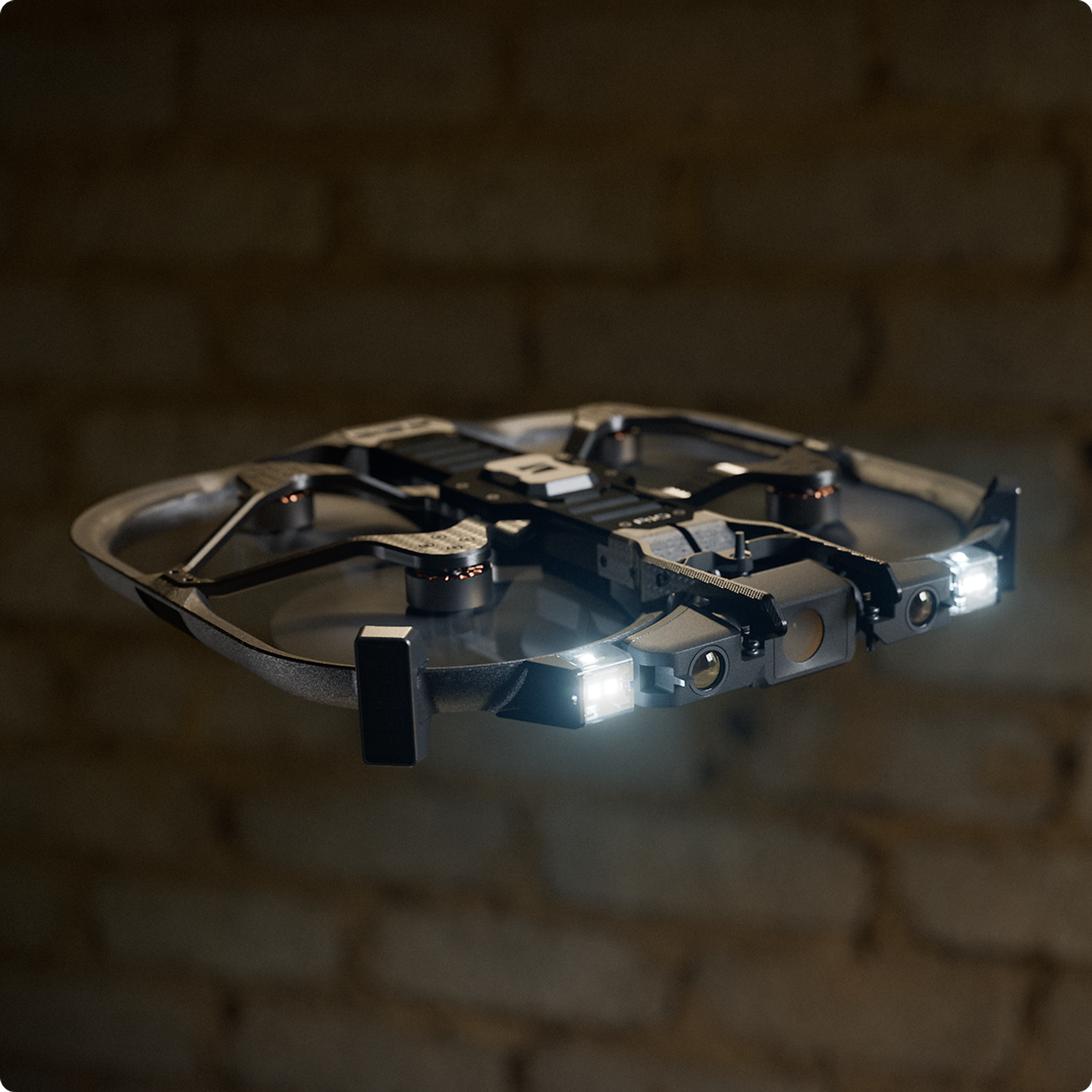 Skydio R10 flying indoors 