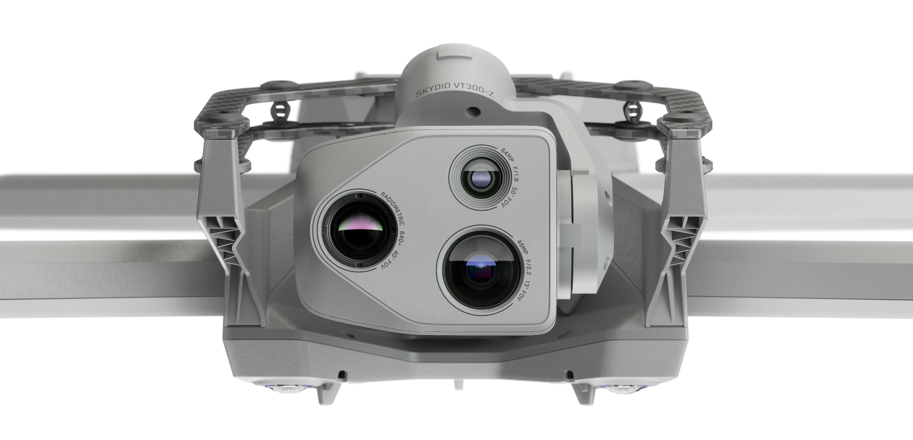 close image of Skydio X10 drone VT300Z sensor package