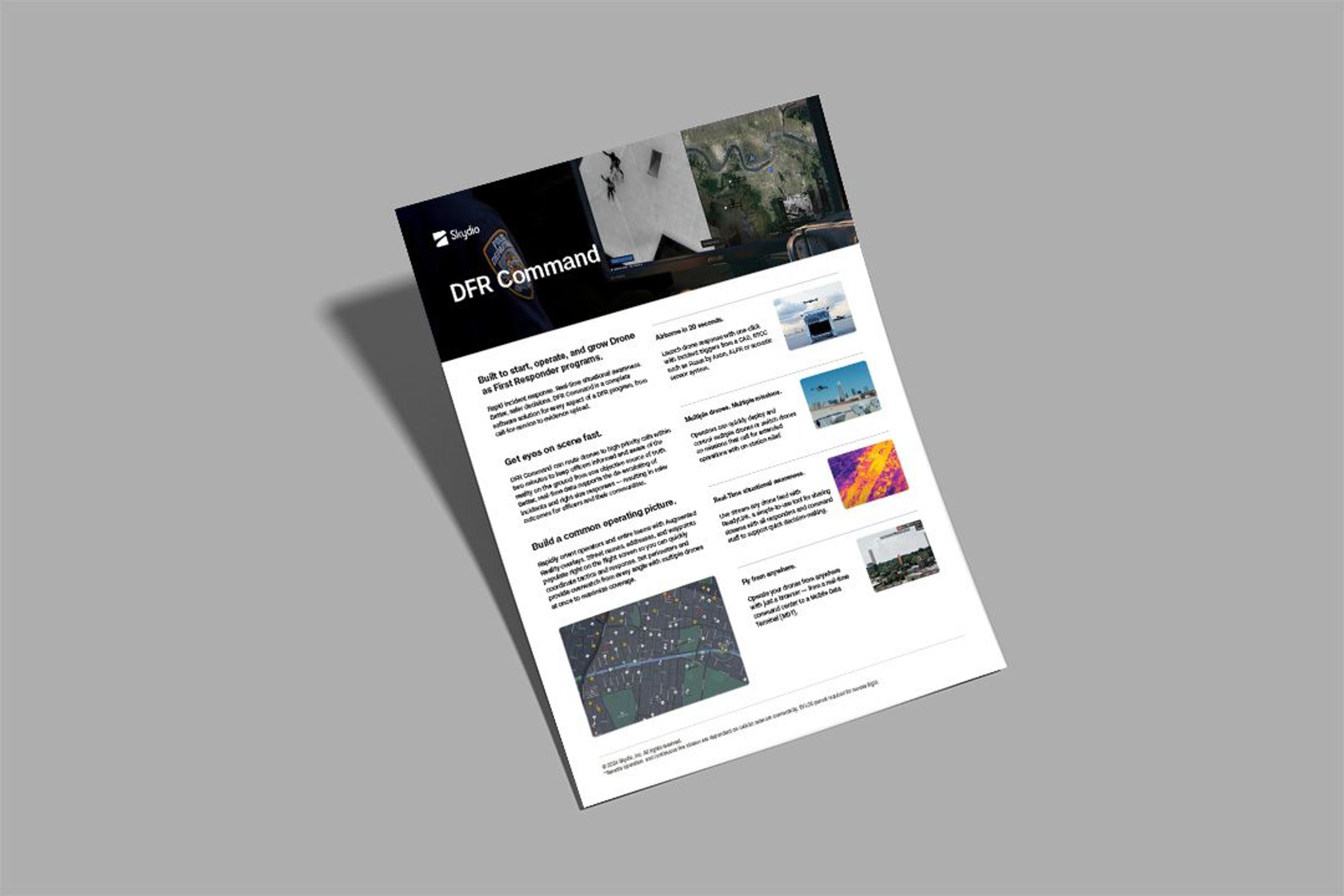 image of Skydio DFR Command data sheet