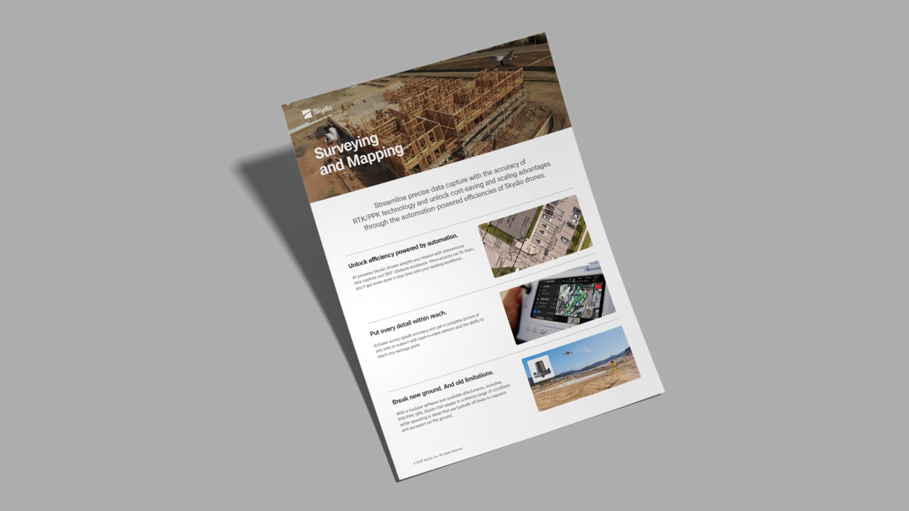 image of Skydio Surveying and Mapping solution sheet