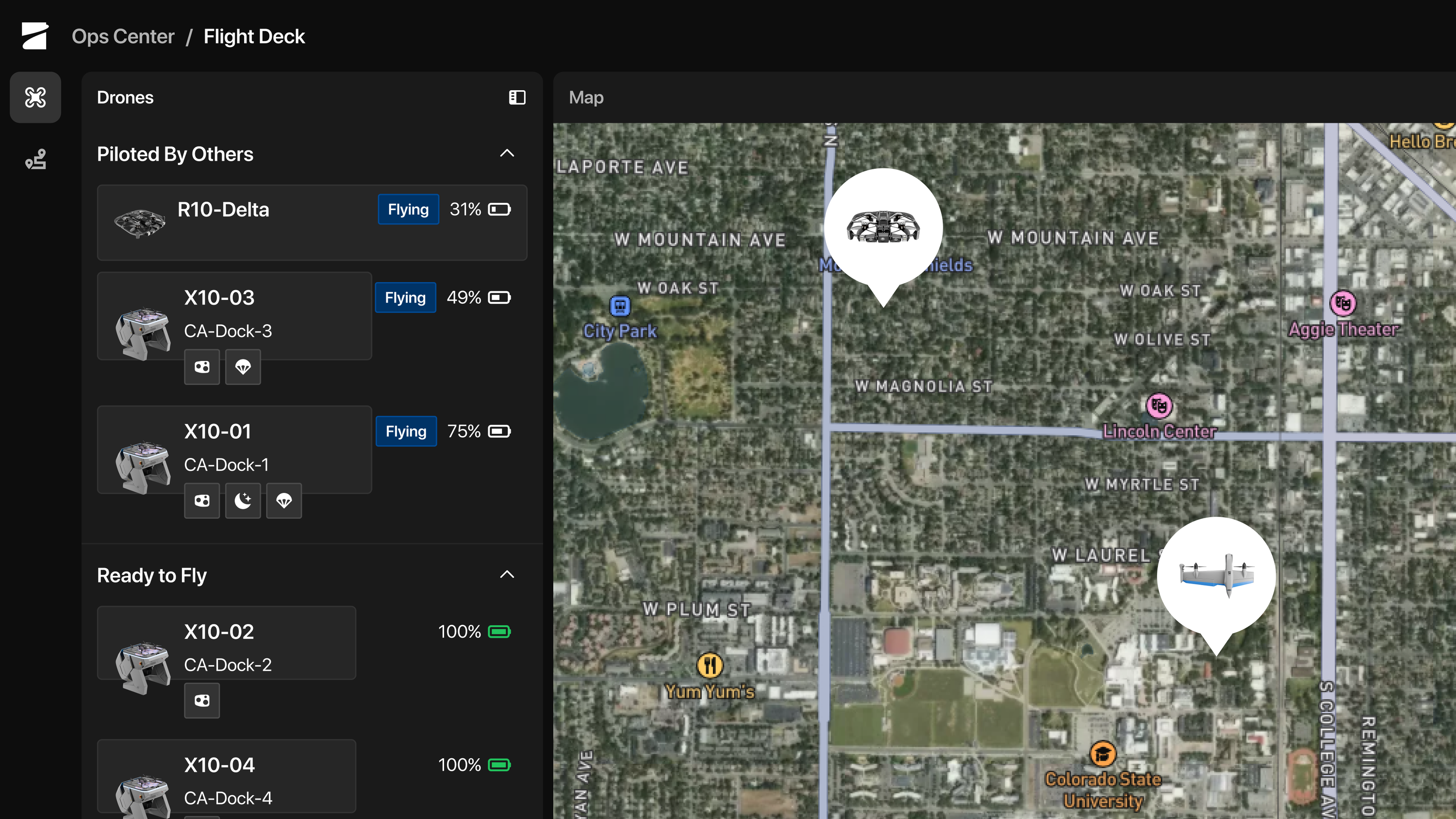 Skydio Op Center Fleet management of your entire drone fleet