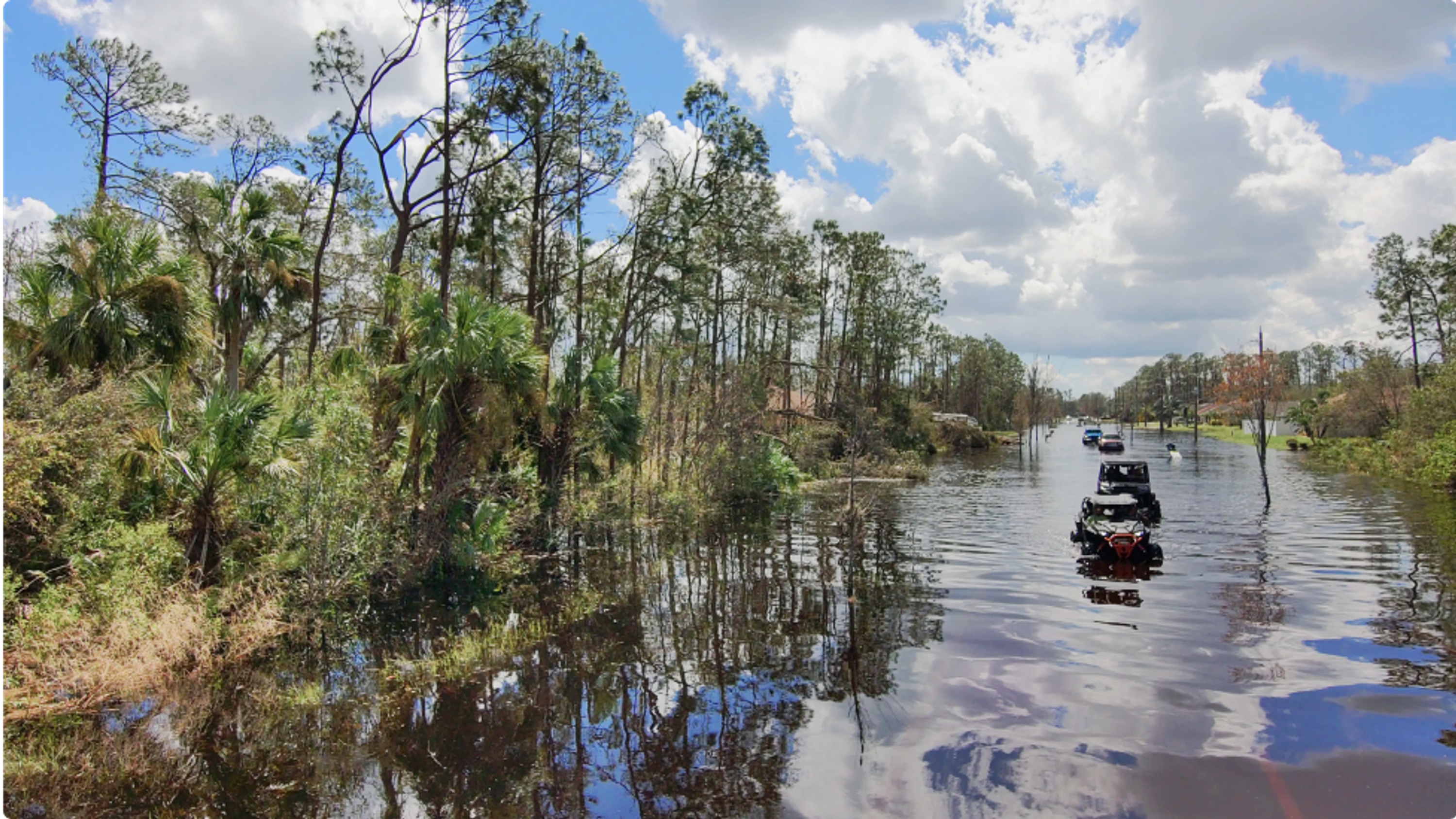 storm damage captured with Skydio drone