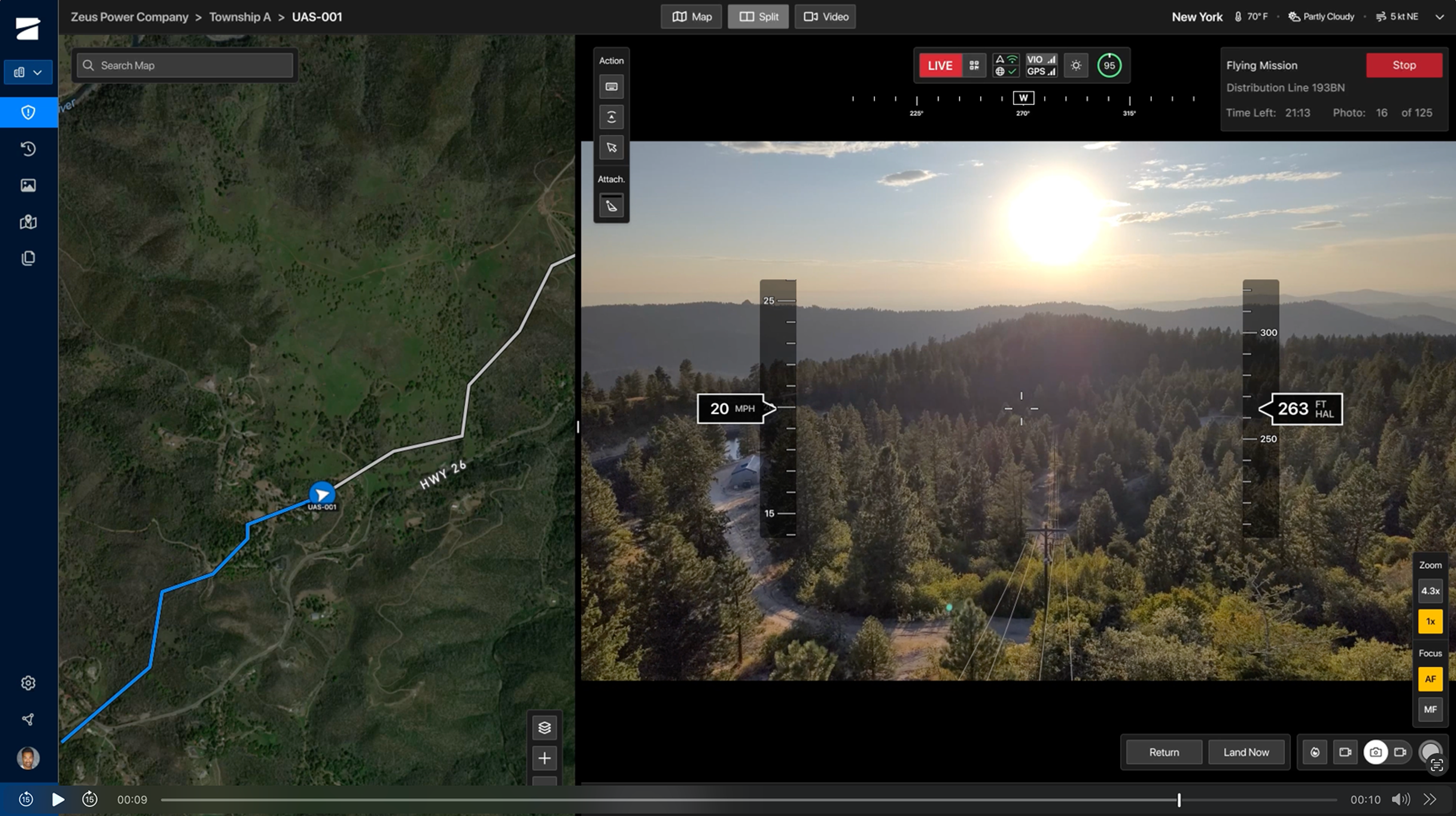 Skydio Remote Ops automating inspection of power lines in remote forested area