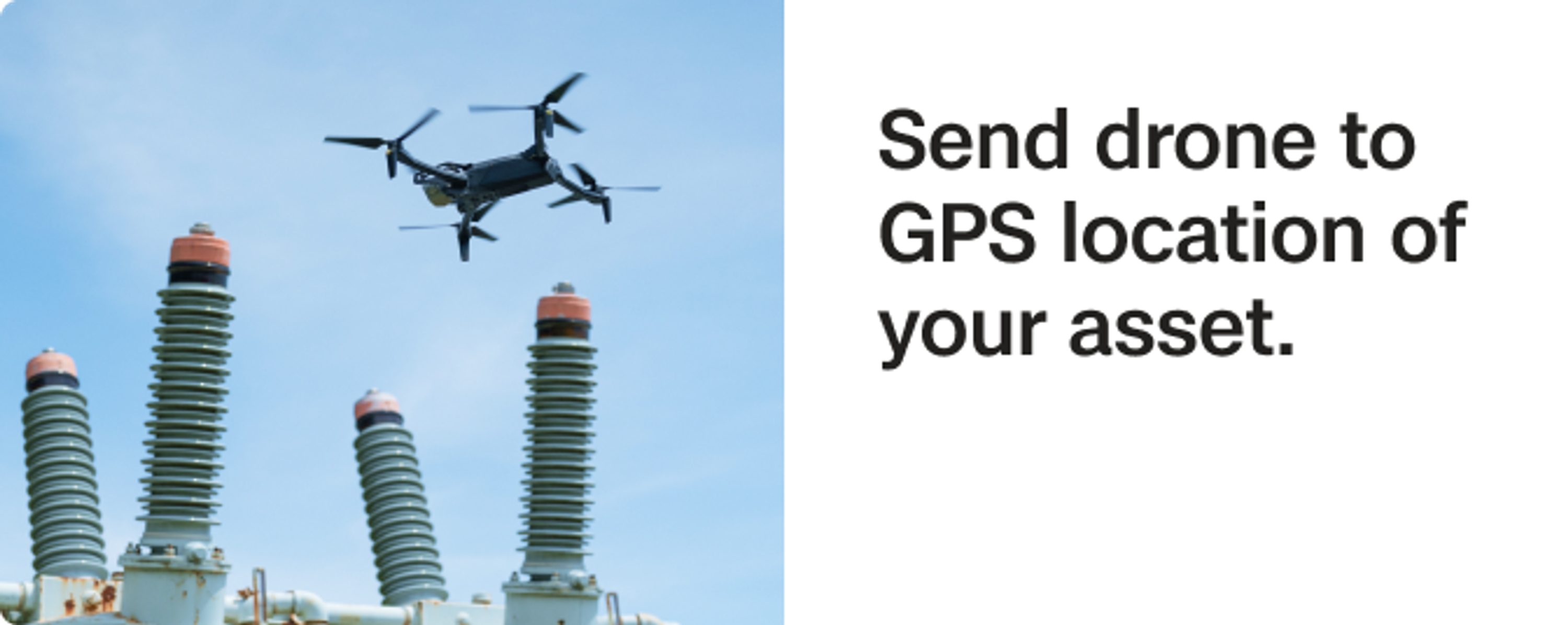 Skydio drone near electrical asset
