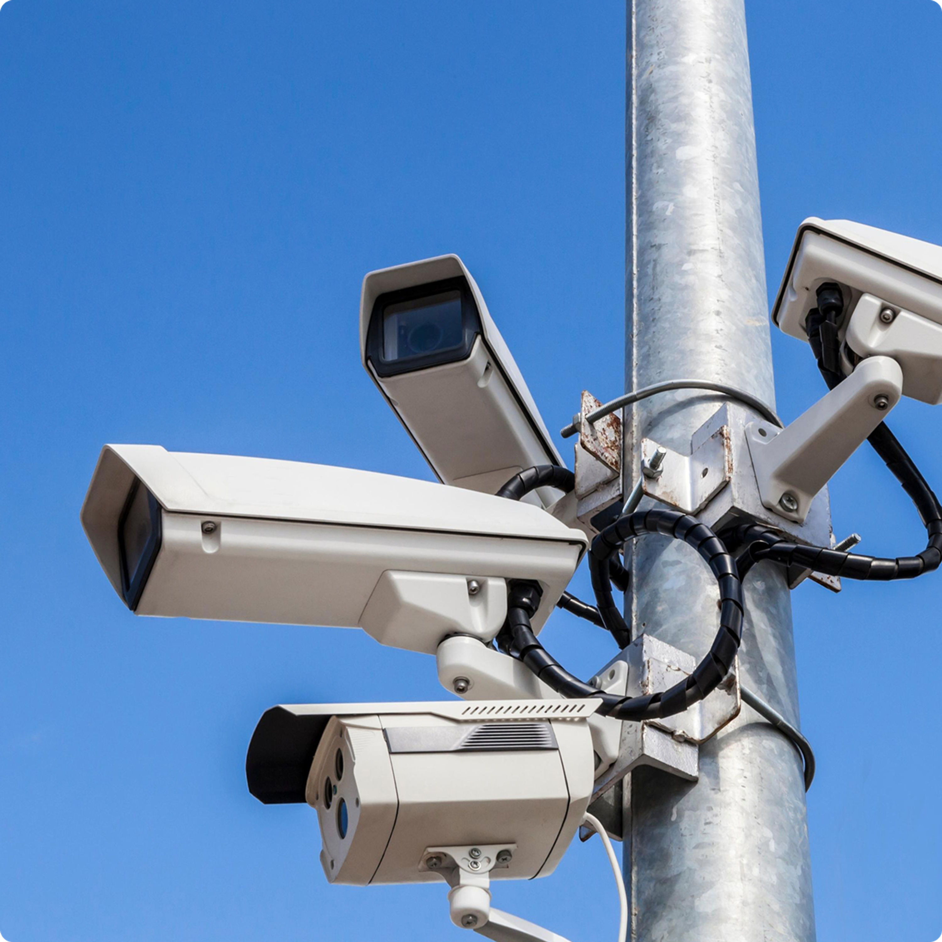 Security camera cluster 