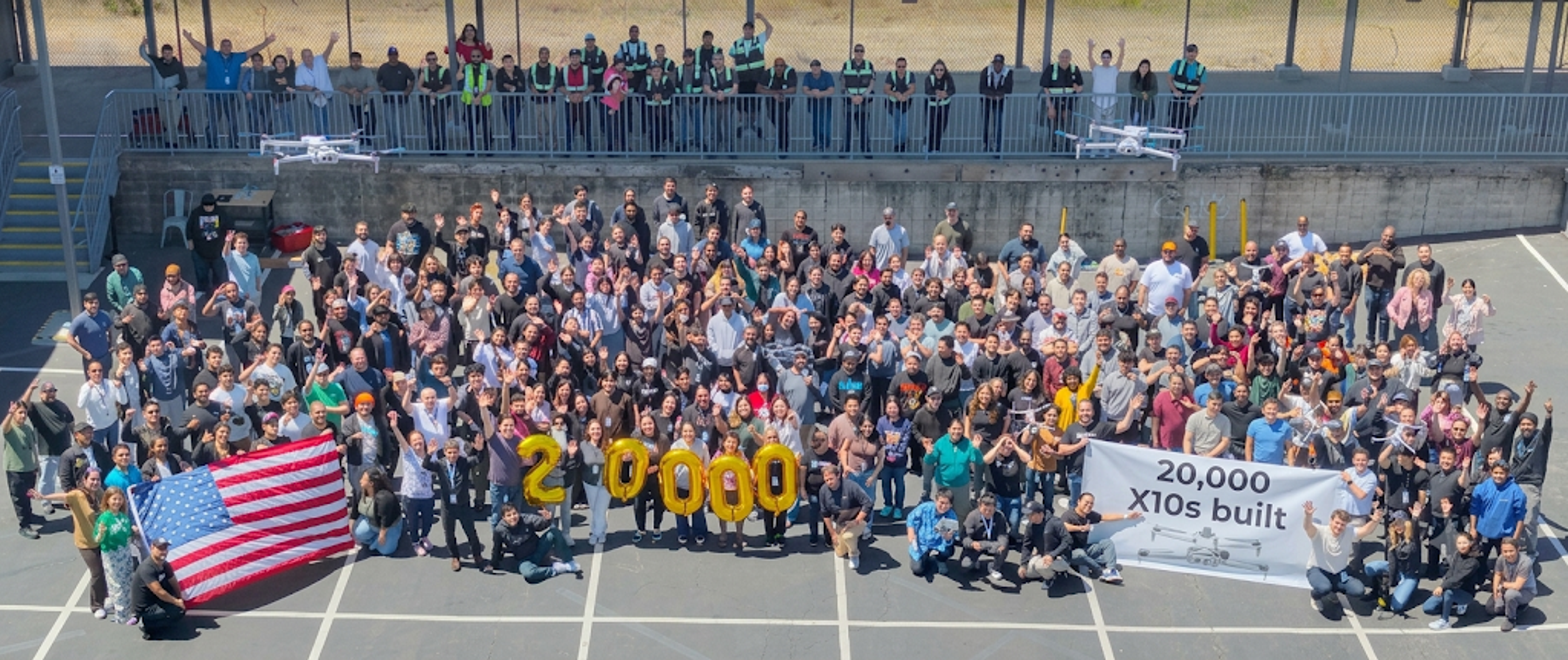 Skydio manufacturing 20,000 X10s shipped milestone