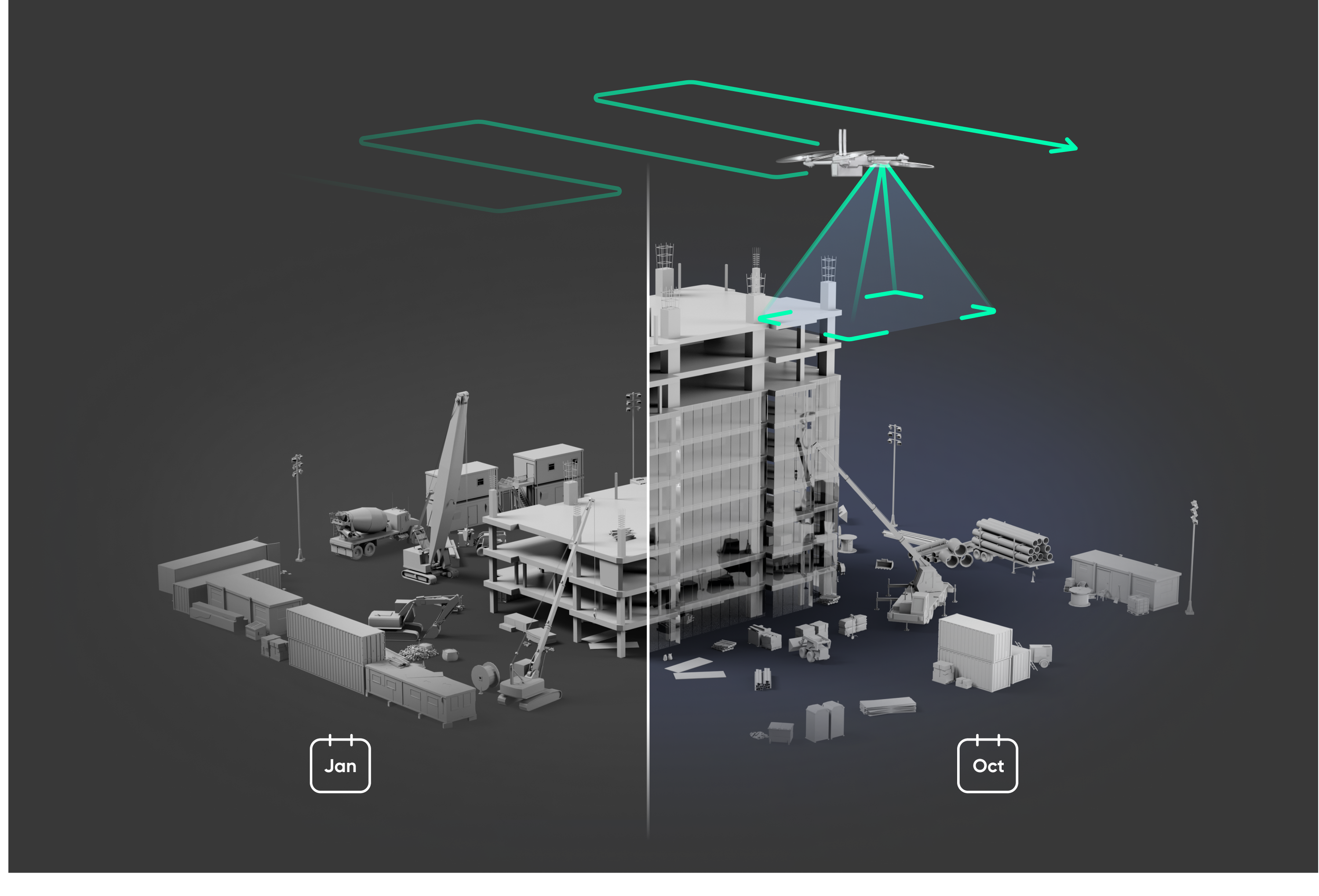 Repeated 2D GPS Capture for recurring mapping missions