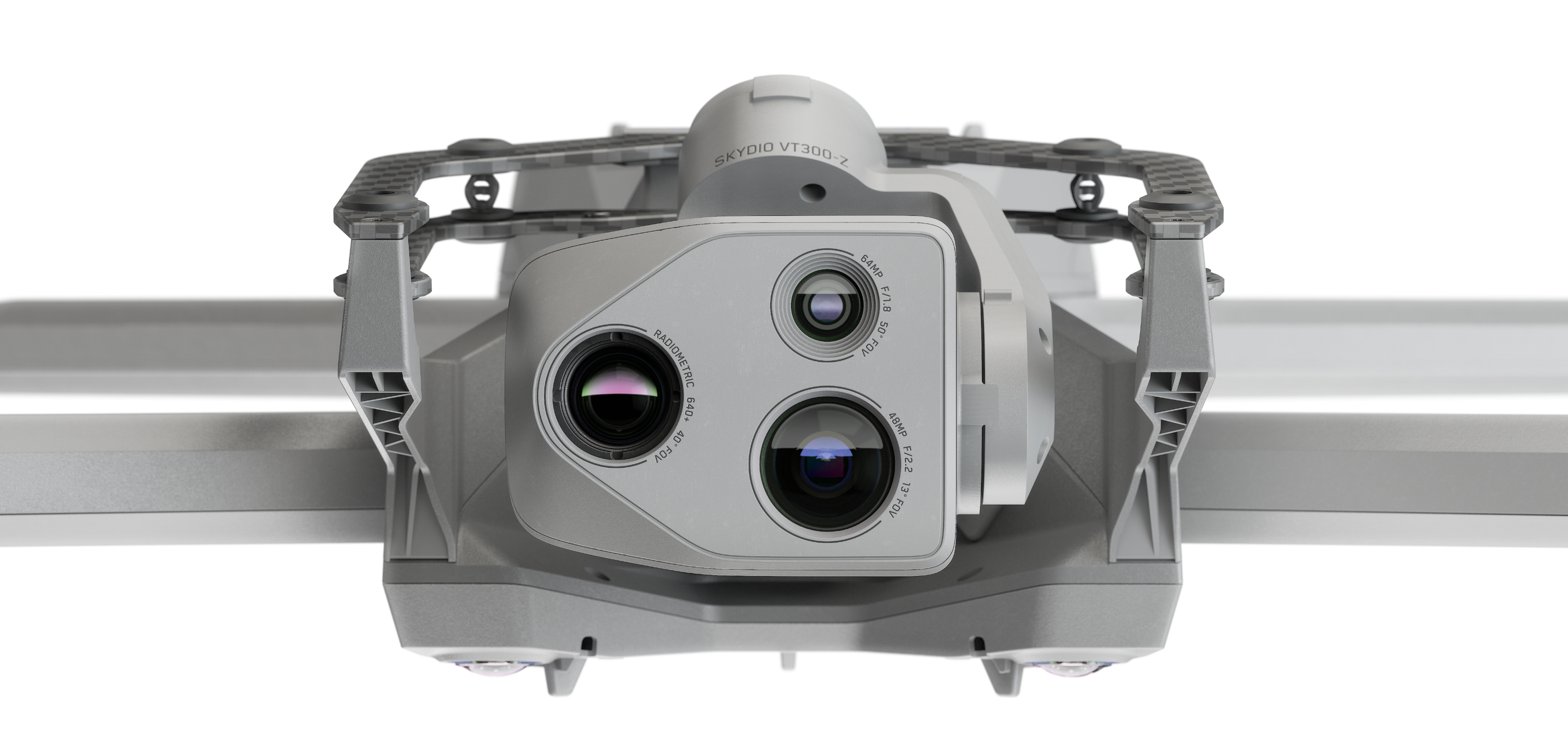 close image of Skydio X10 drone sensors