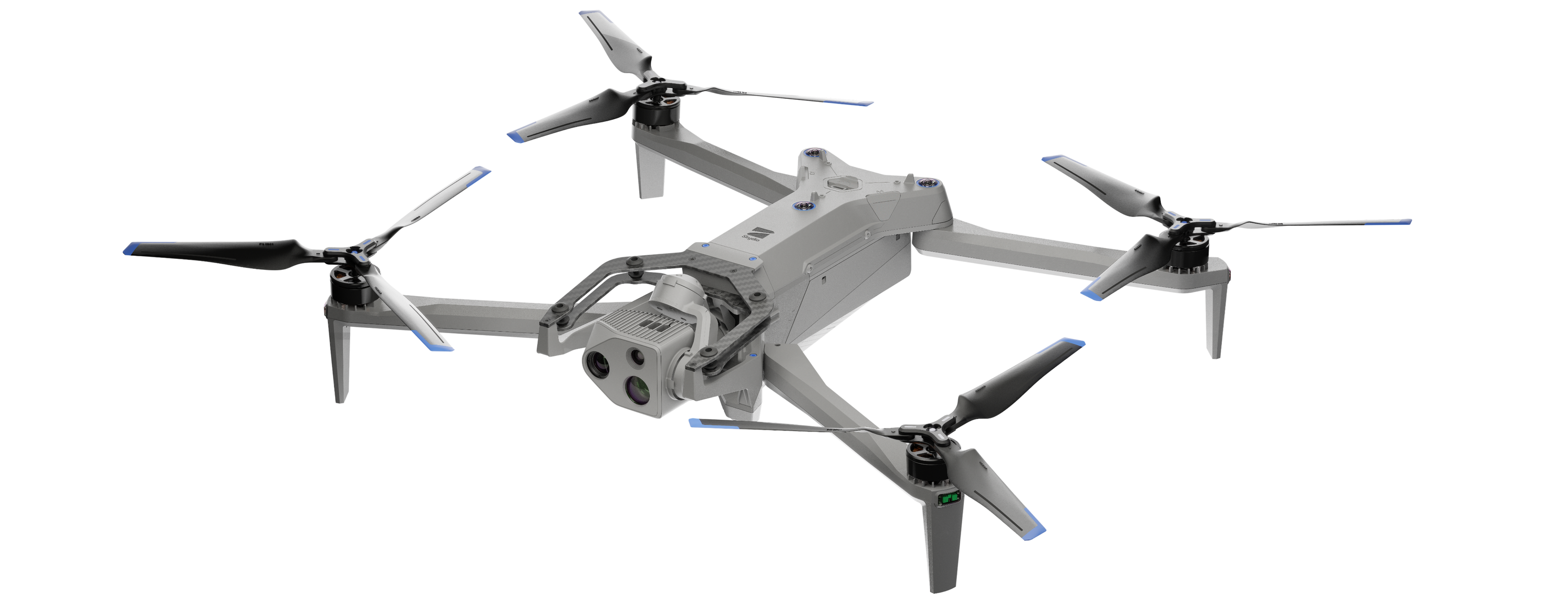 Skydio X10 drone alone on a white background
