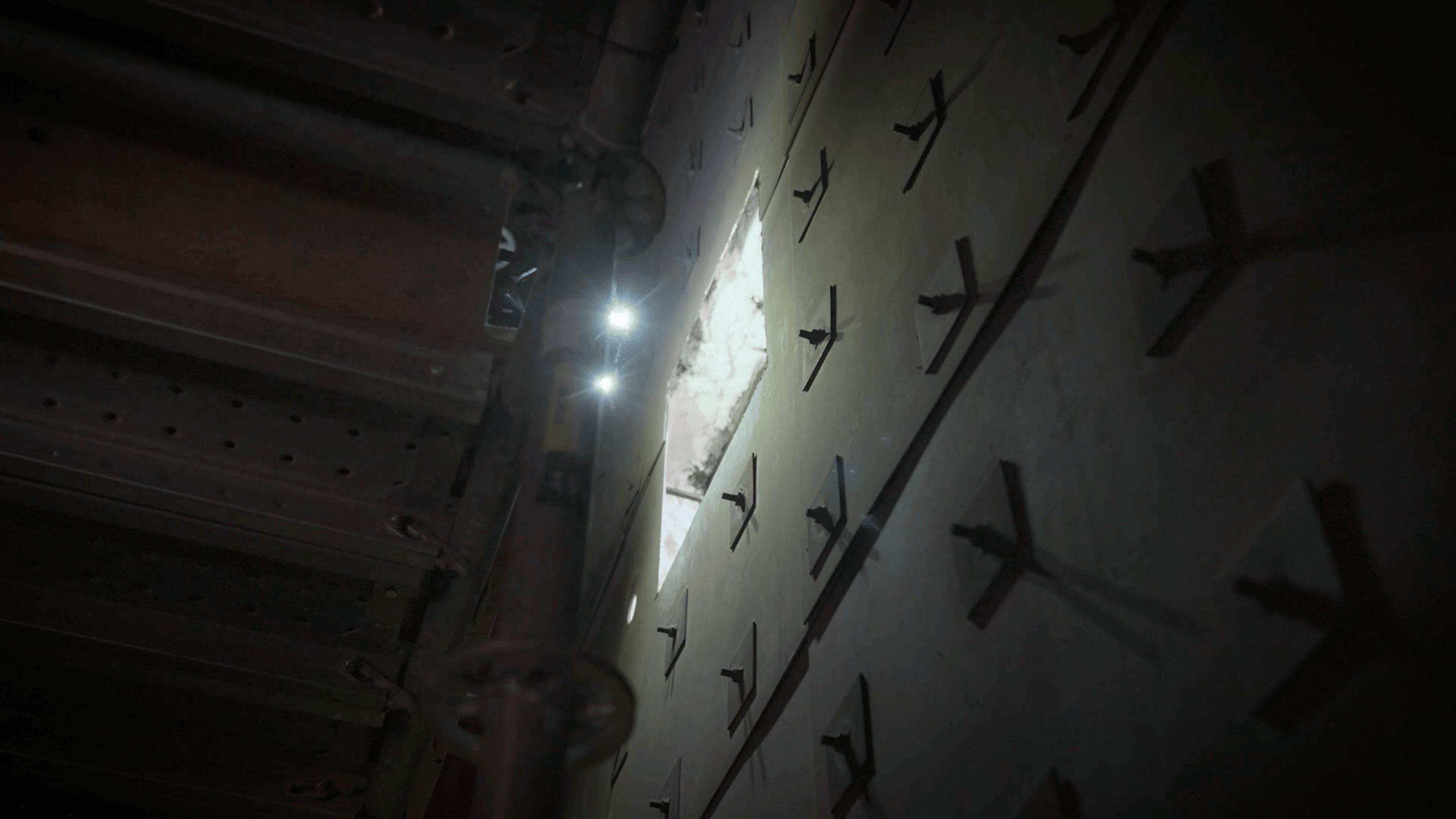 Skydio R10 indoor drone navigating complex and tight space scaffolding structures