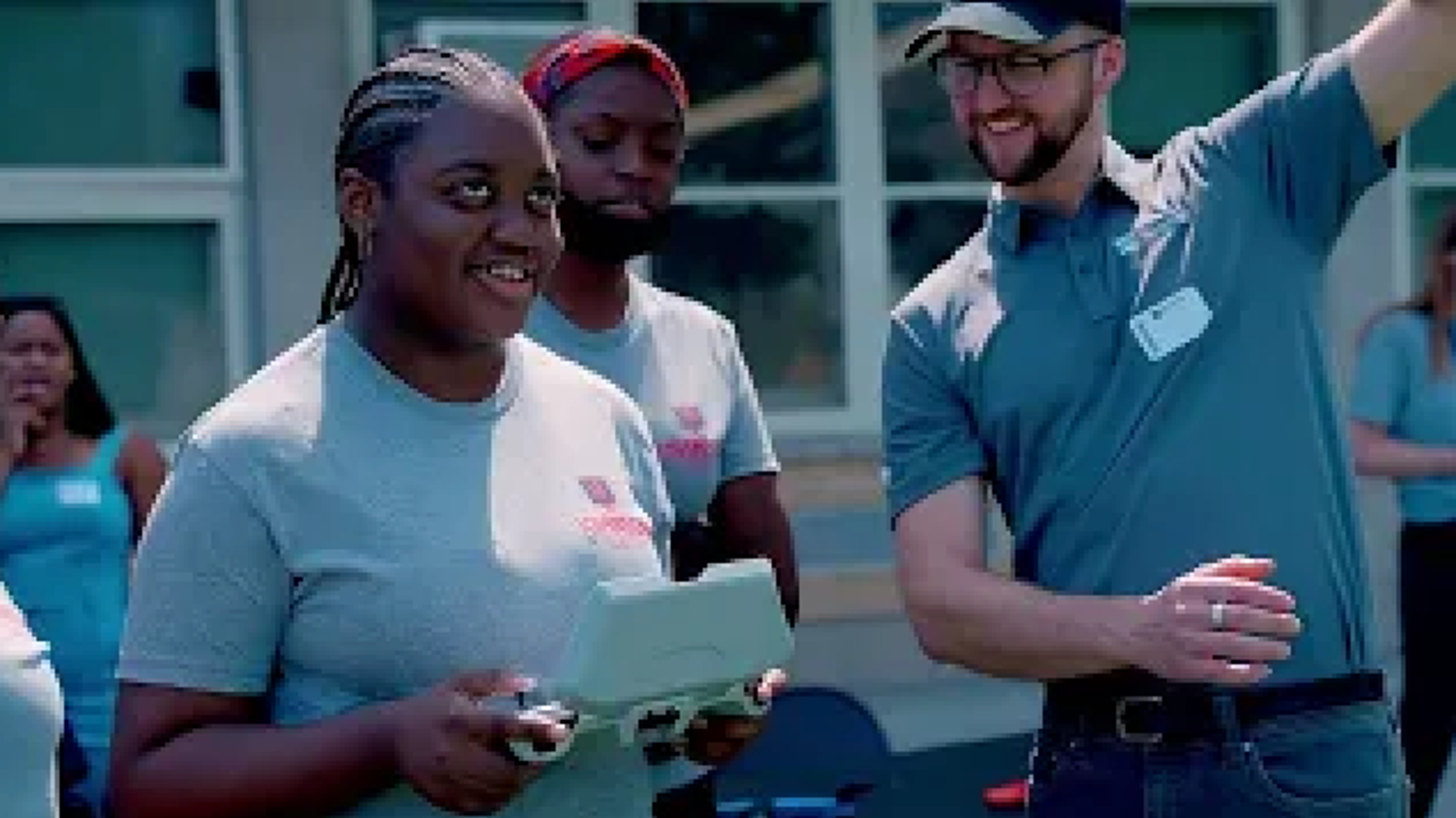 students flying a Skydio drone at a Skydio for All Youth Fly Day