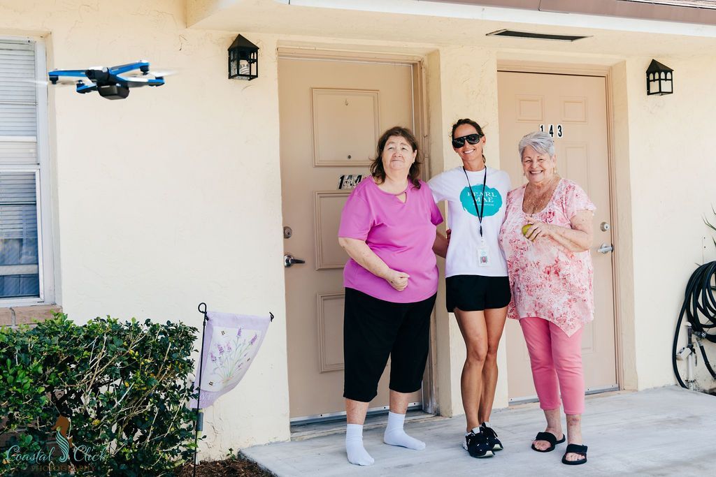 seniors flying drones