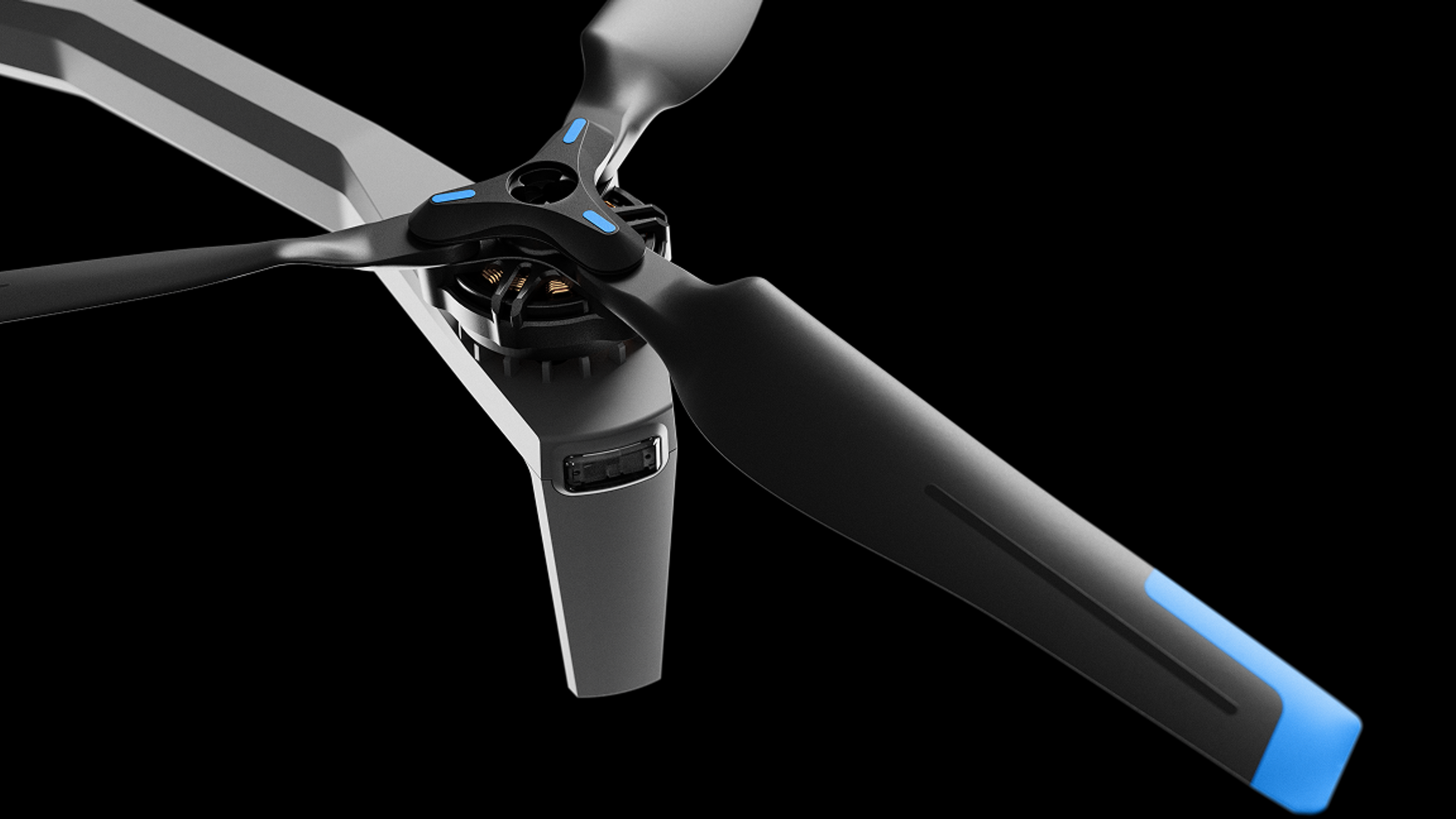 skydio X10 close up of propeller blades