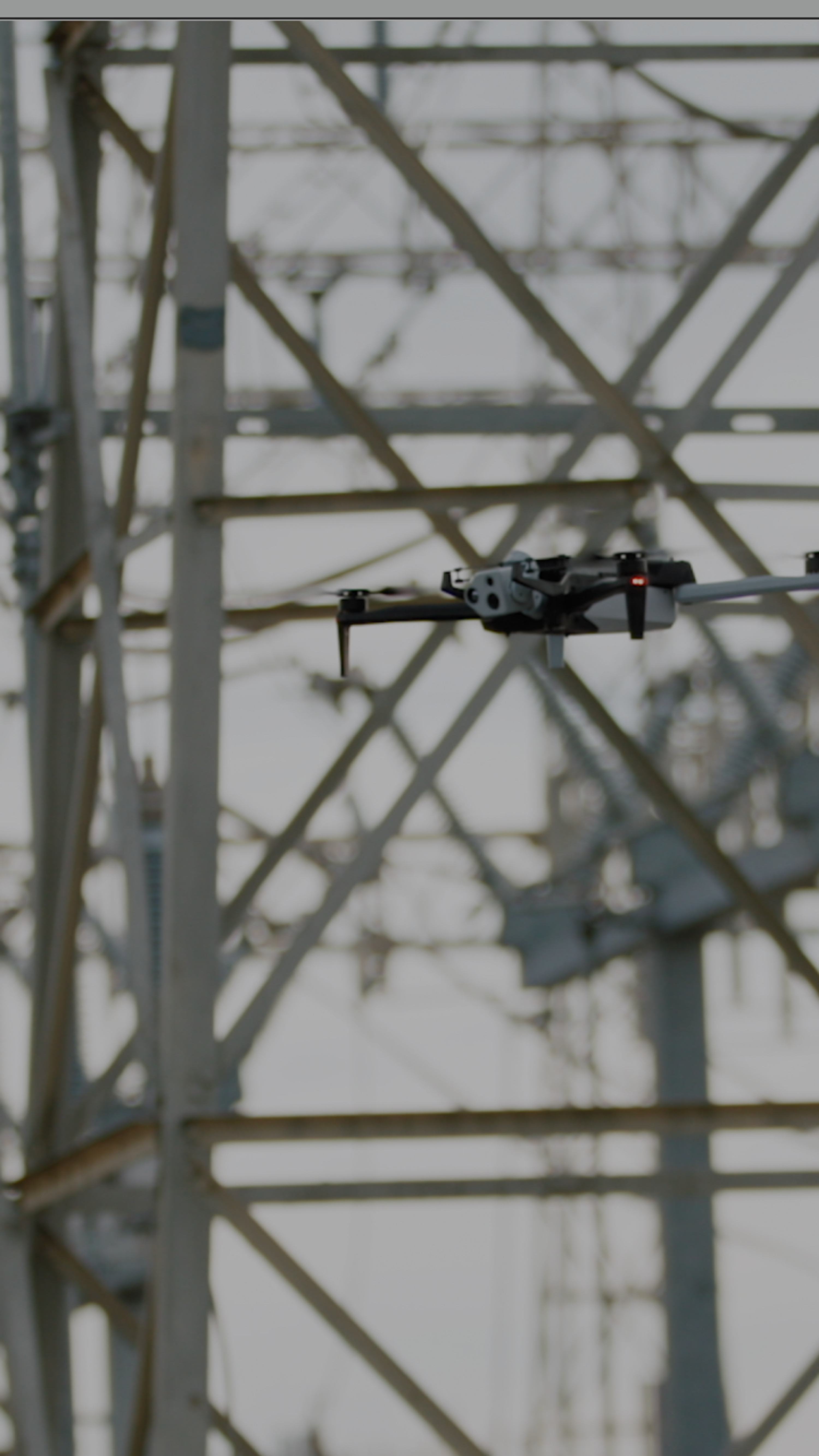 Skydio X10 drone flying a utility inspection