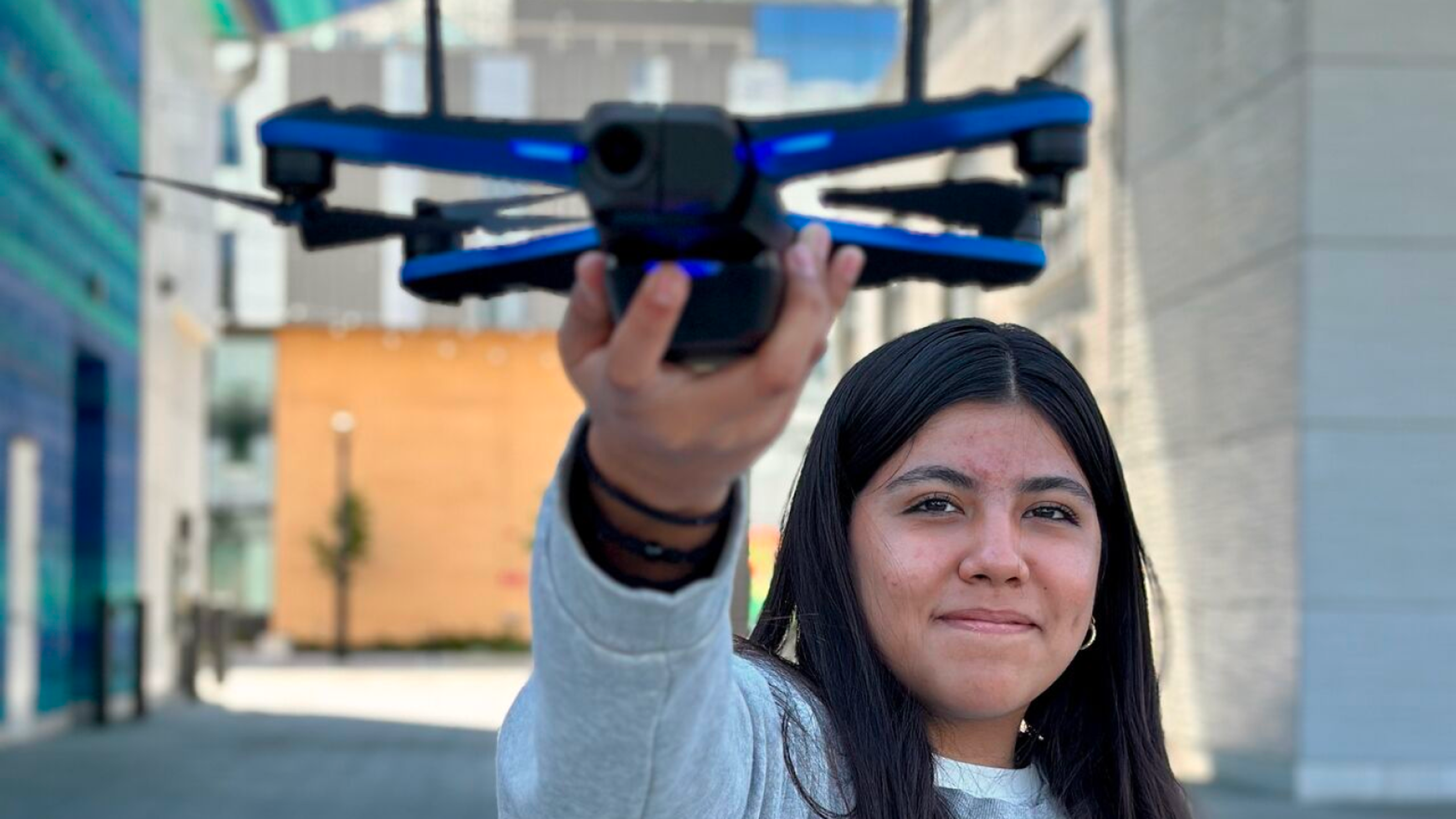 your person holding a Skydio 2+