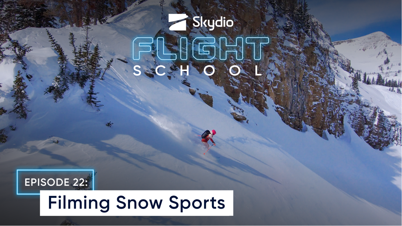 Filming Snow Sports with Skydio drones