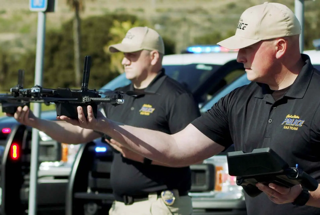 Police Sheriff Multi drone launch