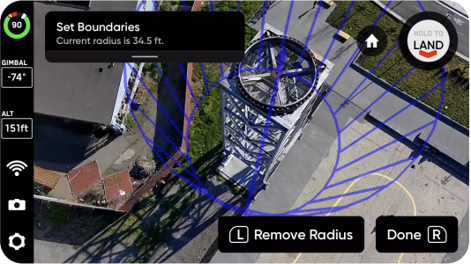 Setting boundaries for the 3D Tower Capture Scan