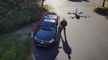Officer Flying Drone