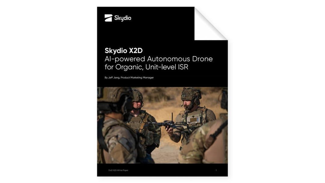 Skydio X2D Whitepaper Title- Autonomous Drone for organic, unit level ISR