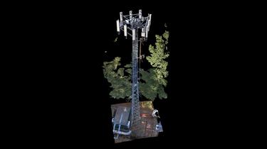 Telecom Cell Tower with 3D Tower Capture
