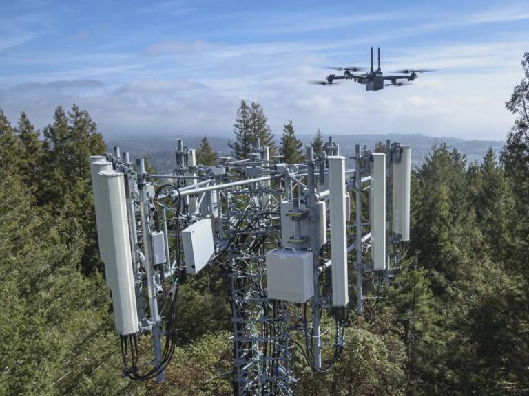 drone telecom tower