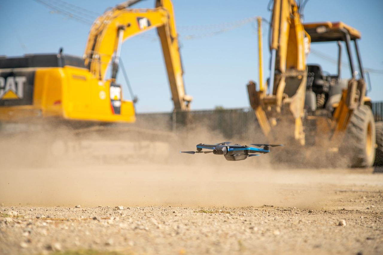 Skydio autonomous drones supplement BIM, CAD, and manual inspection on construction sites. 
