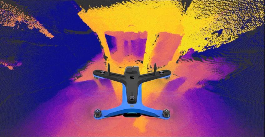 Visualization of how Skydio drones see the world