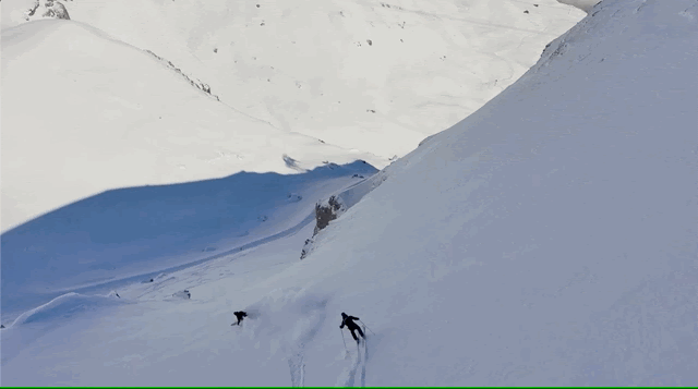 The benefits of Motion Track vs. Fixed Track autonomous drone skills while downhill skiing in the snow