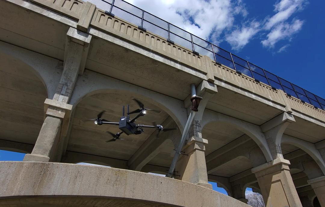 drone inspection bridge section skydio ohio