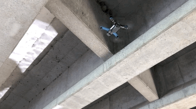 skydio drone under bridge