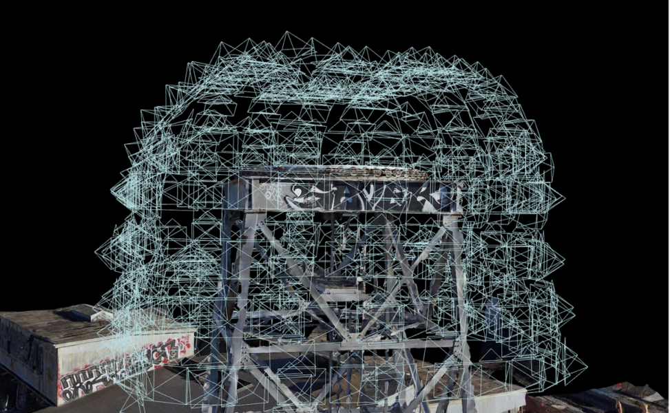 3d data capture of crane mast