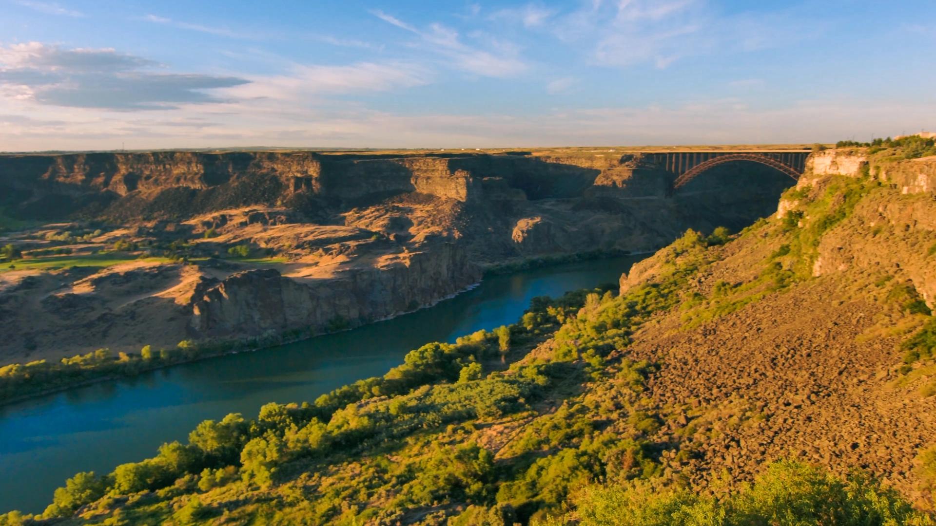 Landscape drone photo