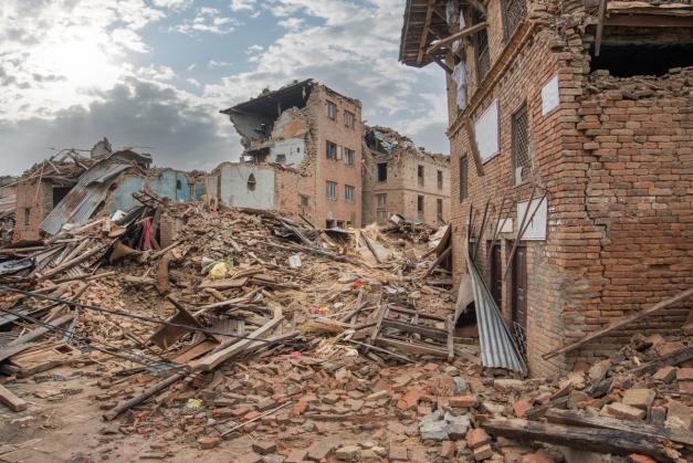 local damage in Kathmandu