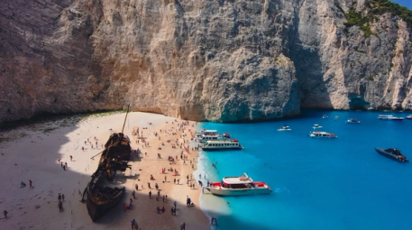 Navagio Shipwreck Drone Photography