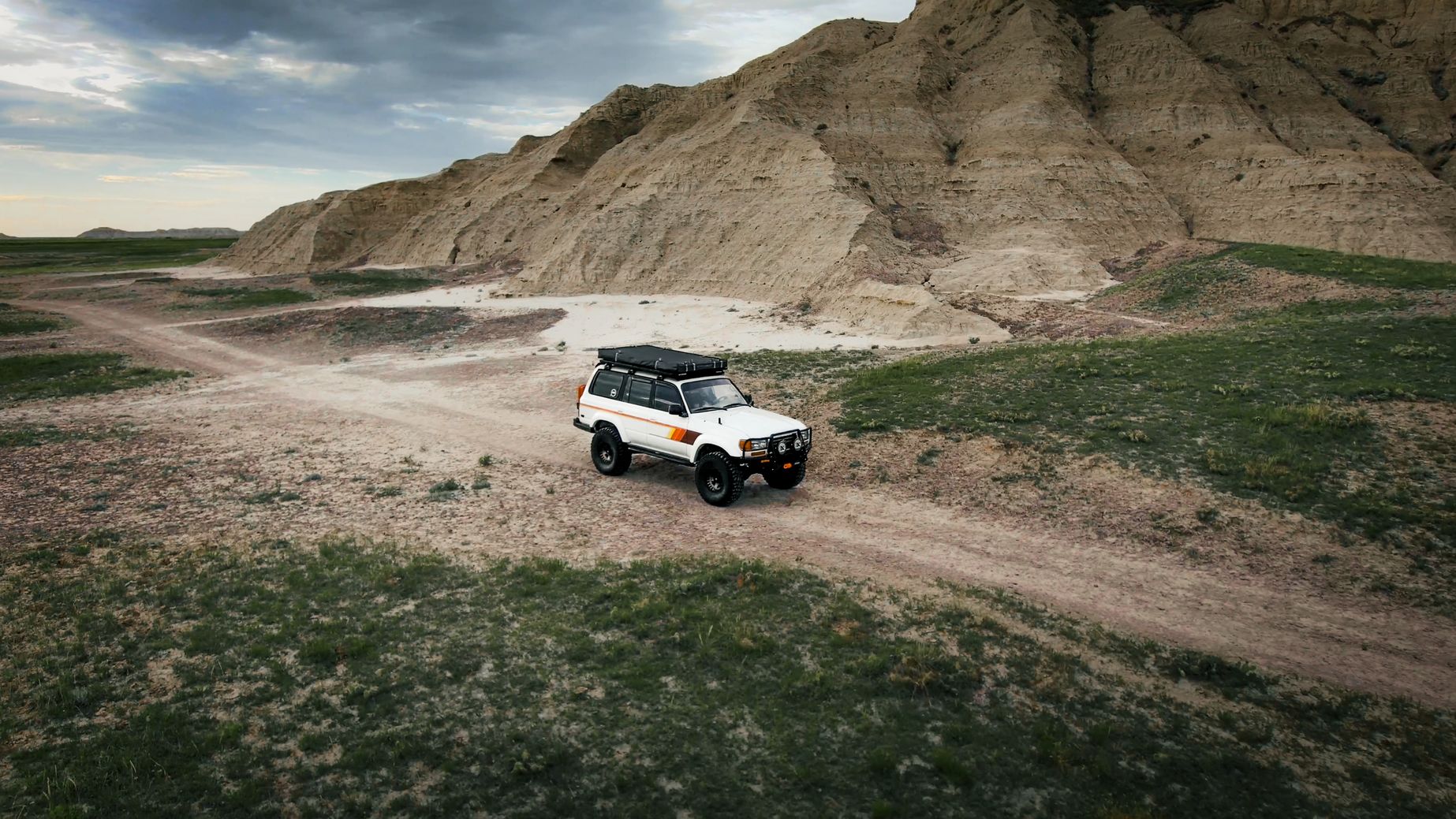 1996 Toyota Land Cruiser Drone Shot Black Hills North Dakota