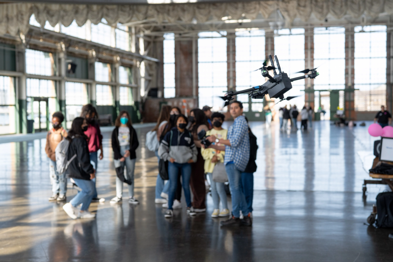 drone flying for youth fly day