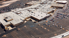 aerial view of shopping center