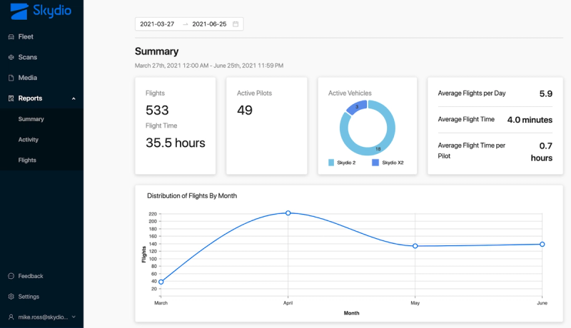 Skydio Fleet Manager Interface