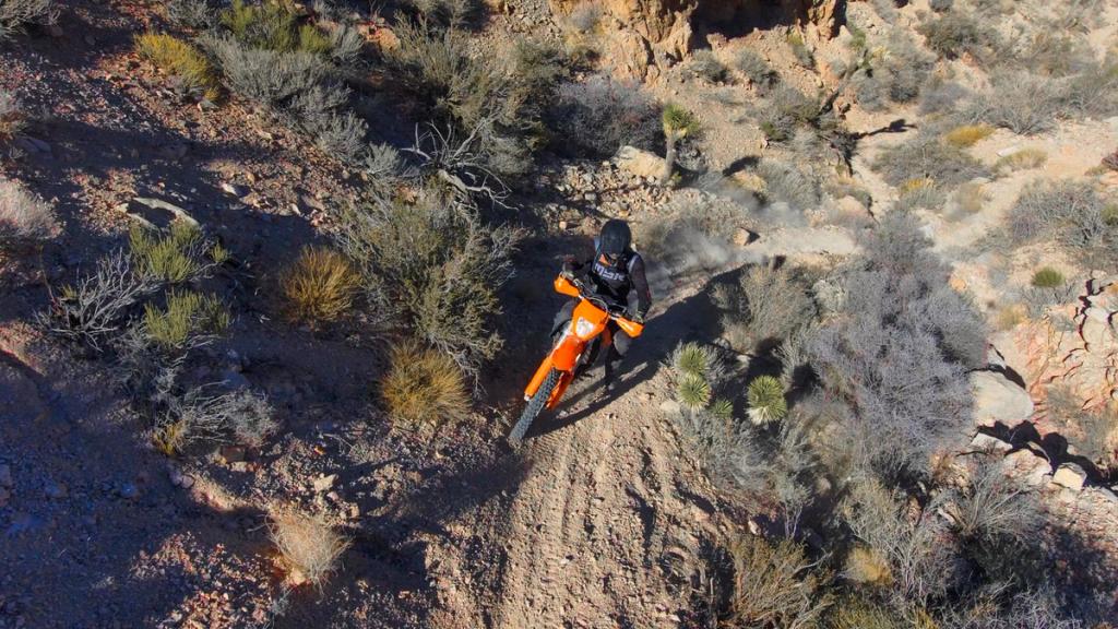 Skydio filming dirt biking