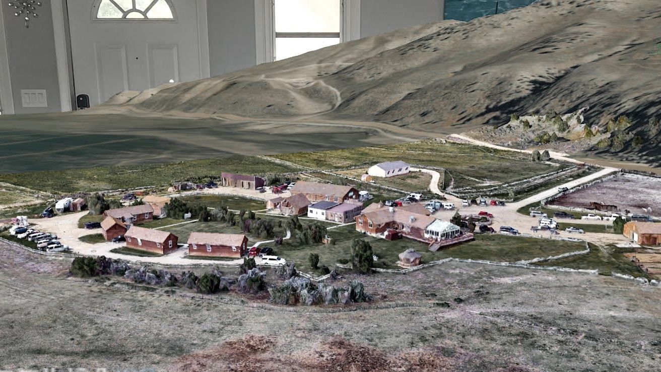 VR model of the area via ARTAK.