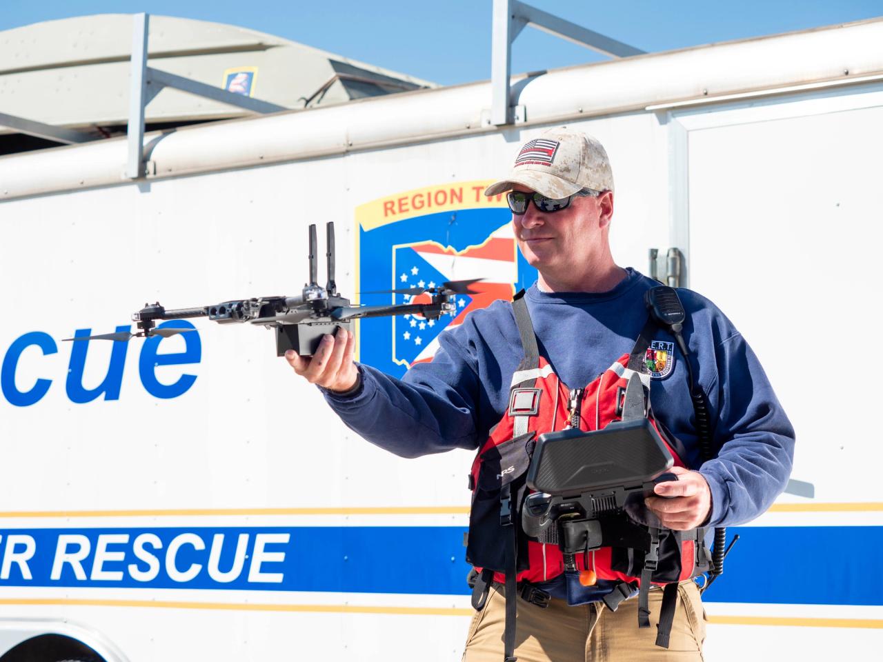 Drone hurricane response