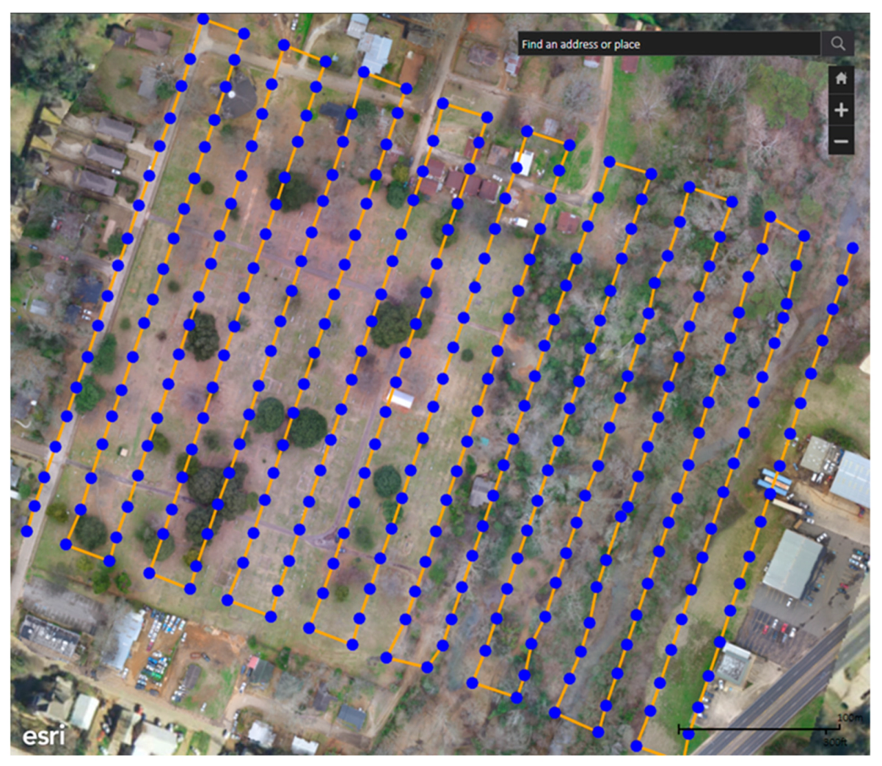 waypoint-based 2D flight patterns