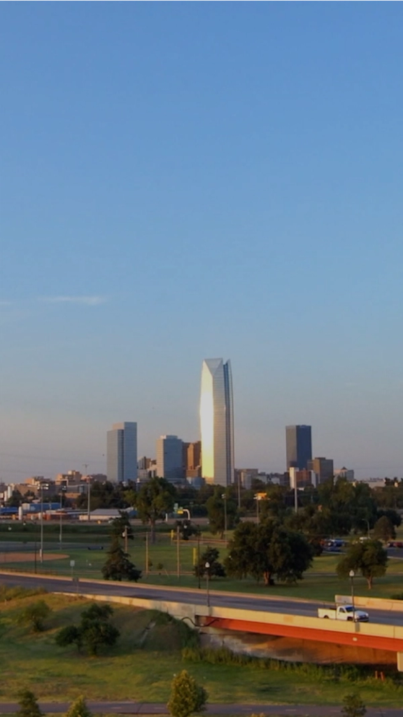 Oklahoma city portrait view