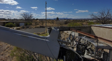 Photo of Mock Helicopter Crash Site