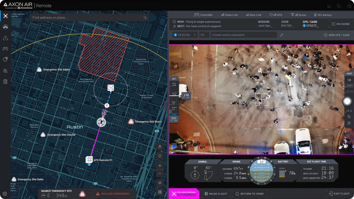 Live drone streaming with Skydio and Axon integrations