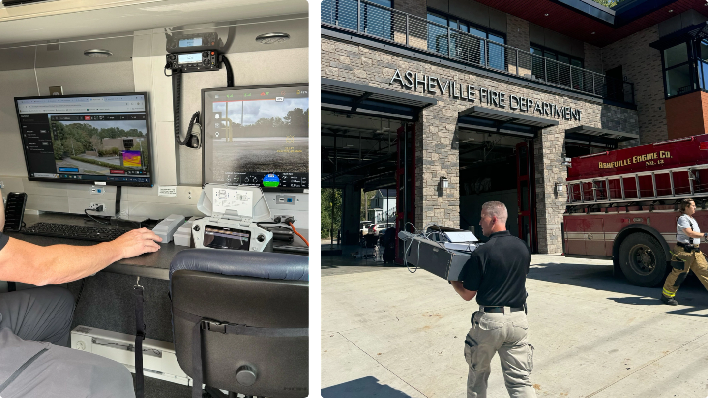 Skydio helps with the recovery efforts Asheville North Carolina 